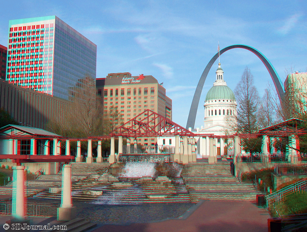 St. Louis - Kiener Plaza a Gateway Arch