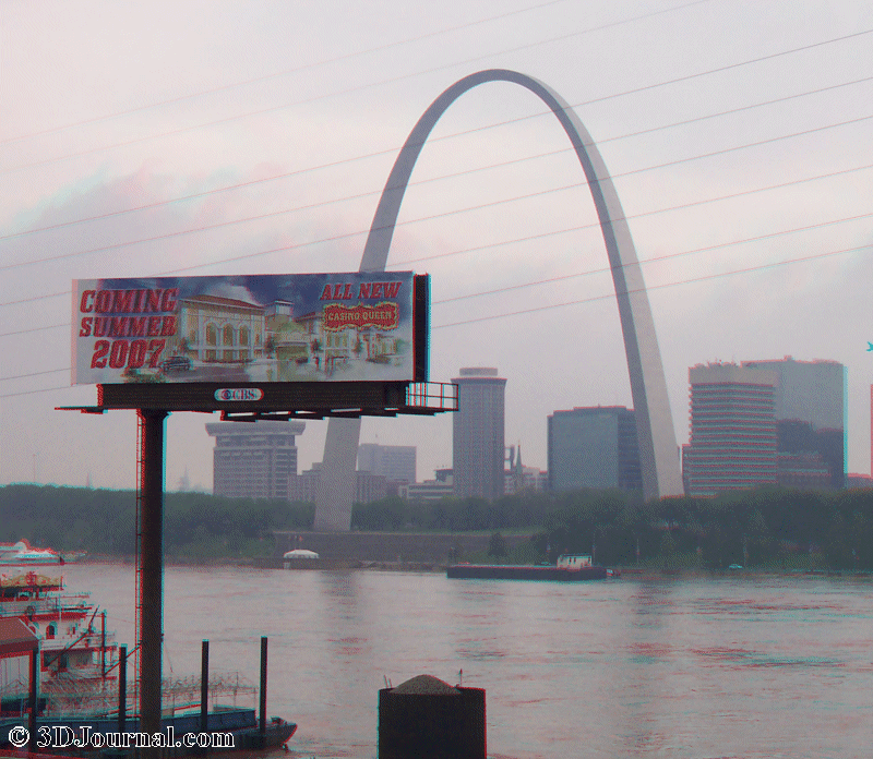 St. Louis - Gateway Arch z Eads Bridge