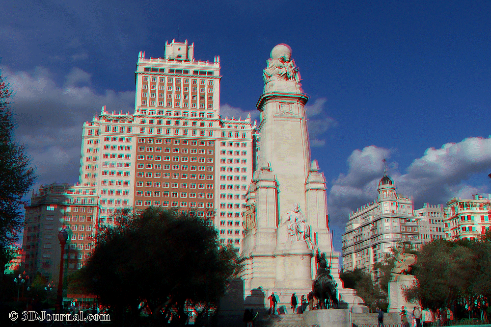 Madrid - Plaza de Espaňa a památník Dona Quijota a jeho přítele Sancho Panzy