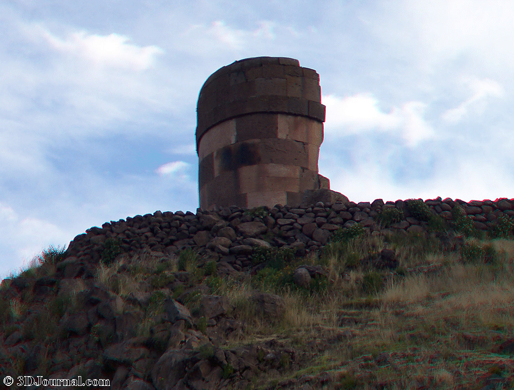 Peru - pohřební věže Sillustani