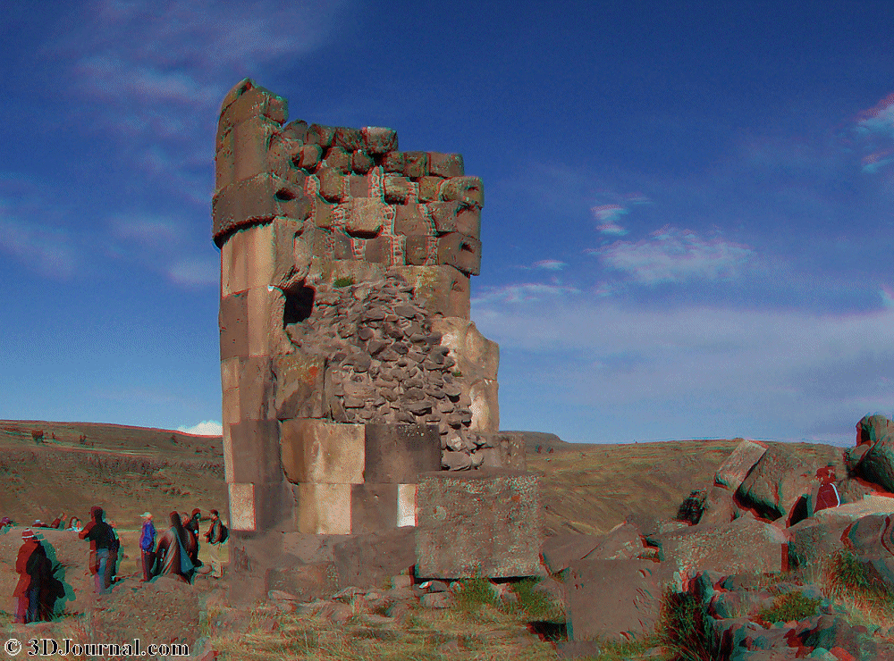 Peru - pohřební věže Sillustani