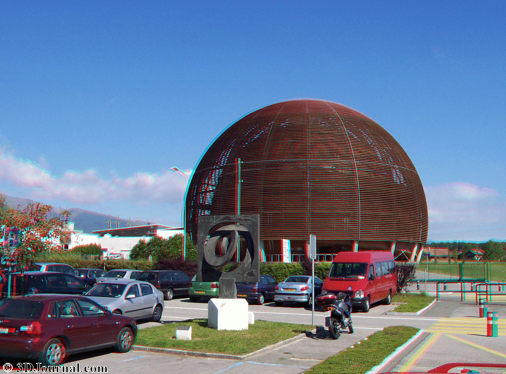 Švýcarsko - CERN (Evropská organizace pro jaderný výzkum) - vstup s konferenčními místnostmi