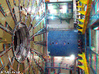 Switzerland - CERN - view to particle detector CMS