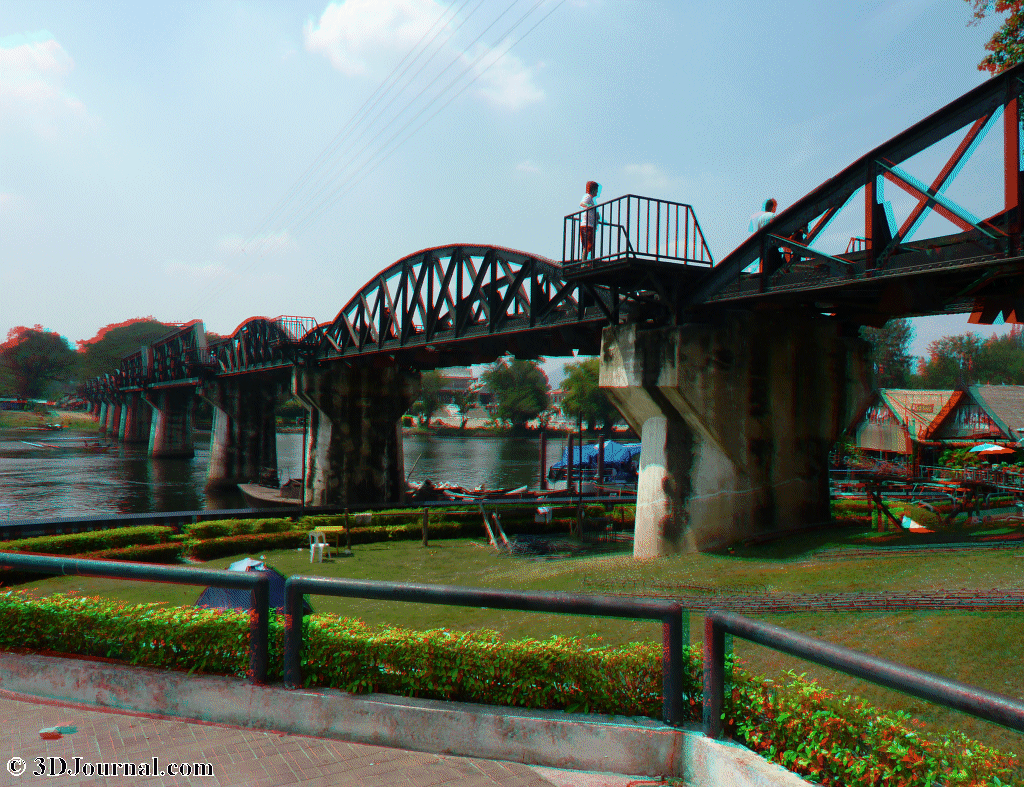 Thailand 3D: Bridge over the river Kwai