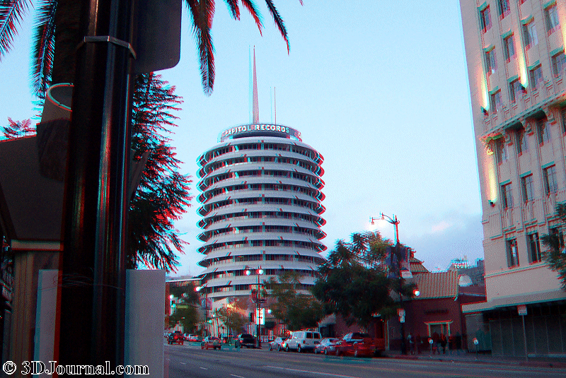 Hollywood - famous building of the Capitol Records