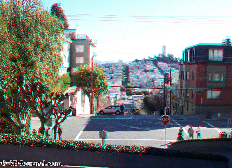 San Francisco - pohled od Lombard street
