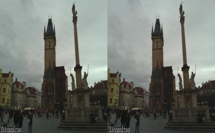 Praha - Staroměstské náměstí a Staré město v zimě