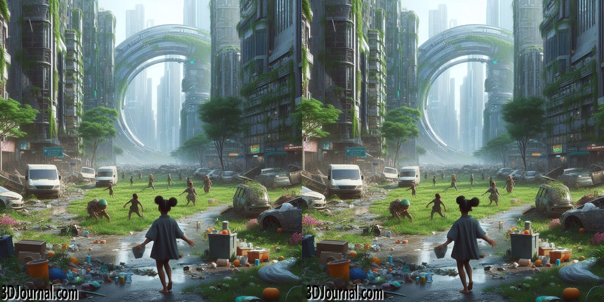 Children in the city of the future