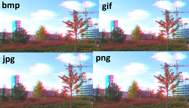 3D photo in various file formats